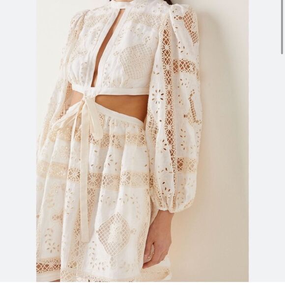 NWOT zimmermann cotton cut out dress - Picture 4 of 10